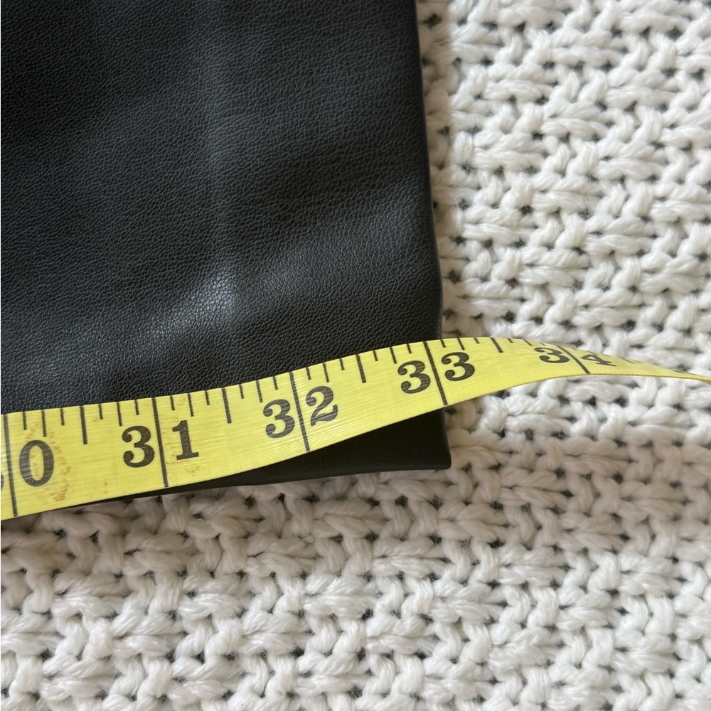 Because of Alice Women's Black Faux Leather trouser Pants - Picture 7 of 11